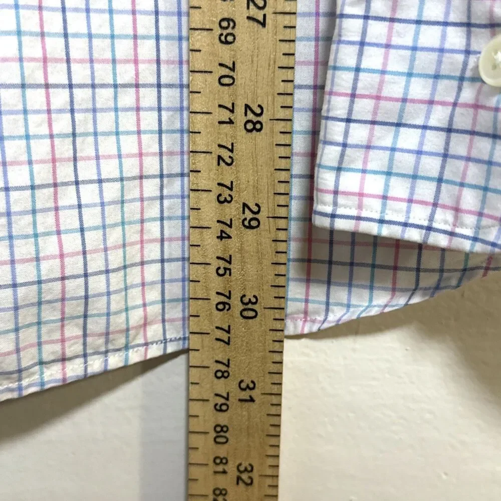 Polo By Ralph Lauren Shirt Mens Plaid Regent Classic Fit Size 16 1/2 36-37